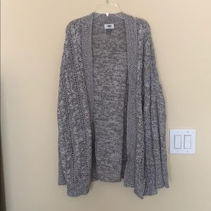 Gray Sweater Cardigan